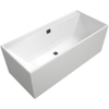 Villeroy & Boch Collaro inbouwbad rechthoek 180x80cm zwarte afvoerplug en mat wit SW354278