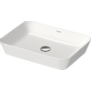 Duravit Cape Cod waskom rechthoekig zonder kraangat zonder overloop 55x40cm mat wit SW297001