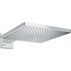 Hansgrohe Raindance E Square hoofddouche E300 1jet met douchearm 39cm 30x30cm chroom SW157192