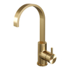 Brauer Gold - Edition Wastafelmengkraan opbouw - hoog - draaibaar - platte uitloop - model b - PVD - geborsteld goud SW547708