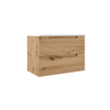 Adema Prime Balance Wastafelonderkast - 80x55x44.9cm - 2 lades - Geintegreerde greep - MDF - Rustiek Eiken SW1027167
