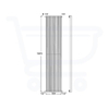 Plieger Venezia designradiator enkel verticaal 1970x304mm 970W wit 7252082