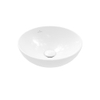 Villeroy & Boch Loop & friends opzetwastafel 38cm rond met overloop CeramicPlus wit SW644143