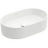 Villeroy & Boch Collaro opzetwastafel ovaal 56x36cm zonder overloop zonder kraangat ceramic+ wit SW358399