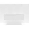 HR badmeubelen Matrix Wastafelonderkast - 140x44.8x40cm - 3D-front - 2 lades - greeploos met greeplijst - wit mat SW757360