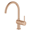 GROHE Minta Keukenkraan - hoog - draaibare ronde uitloop - warm sunset geborsteld SW354680