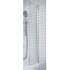 Crosswater Kai badwand 35x128cm met 6mm helder veiligheidsglas links en rechts zilver SW487314