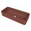 Arcqua Case waskom - rechthoek - 60x26cm - mat terracotta SW1209081