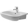 Duravit D Code halfinbouwwastafel inclusief bevestiging 55x44cm 1 kraangat wit 0315115