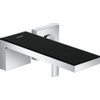Hansgrohe AXOR MyEdition afbouwdeel v. inbouw wastafelkraan m. zwart glas voorsprong 22.1cm chroom SW241680