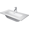 Duravit Me by starck wastafel 83x40cm 1 kraangat overloop wit SW227685