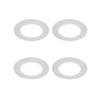 QAZQA Blanca Inbouwspot - set van 4 - 9x9cm - incl. LED - 3 staps dimbaar - IP44 - mat wit SW1209744