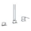 GROHE Plus afbouwdeel voor 3-gats badrandcombinatie met omstel met handdouche en doucheslang 200cm chroom SW296776