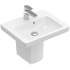 Villeroy en Boch Subway 2.0 fontein 50x40cm 1 kraangat met overloop wit 1024199