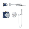 GROHE Grohtherm SmartControl Regendoucheset Inbouw - hoofddouche rond 31cm - 2 functies - staafhanddouche 1 stand - chroom SW108047