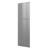 Plieger Cavallino Retto designradiator verticaal enkel middenaansluiting 2000x602mm 1332W zilver metallic 7255322