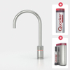 Quooker NL Nordic round kokendwaterkraan opbouw uitloop draaibaar met Pro3 reservoir & Cube reservoir RVS SW299717