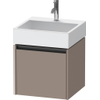 Duravit Ketho 2 wastafelonderbouwkast met 1 lade 48.4x46x44cm met greep antraciet basalt mat SW771971