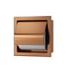 Xellanz Rocko toiletrolhouder met klep inbouw geborsteld brons koper SW1159434