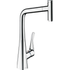 Hansgrohe Metris select keukenkraan met uittrekbare kraanuitloop chroom GA59224