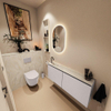 MONDIAZ TURE-DLUX 120cm toiletmeubel Cale. EDEN wastafel Ostra positie links. Met 1 kraangat. SW1104776