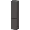 Duravit Ketho.2 Hoge kast 40x36x176cm 2 Linksdraaiende deuren Spaanplaat Grafiet Mat SW772446