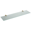 Wiesbaden Ida planchet 52x14cm glas met bevestiging geborsteld messing SW538297