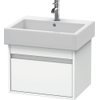 Duravit Ketho Wastafelonderkast 55x44x41cm 1 lade Standaard greep met softclose spaanplaat wit Mat 0280160