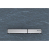 Geberit Sigma50 bedieningsplaat - 2-toets spoeling - vierkant - chroom/Schiefer SW259163