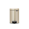Brabantia NewIcon Pedaalemmer - 3 liter - kunststof binnenemmer - Champagne SW538277