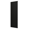 Plieger Cavallino Retto designradiator verticaal enkel middenaansluiting 2000x602mm 1332W mat zwart SW224475