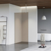 FugaFlow Eccelente Vetro inloopdouche badkamer - 70x200cm - rookglas - plafondarm - geborsteld RVS SW1125022