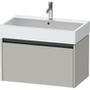 Duravit Ketho 2 wastafelonderbouwkast met 1 lade 78.4x46x44cm met greep antraciet betongrijs mat SW772702