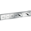 Hansgrohe RainSelect afbouwdeel voor inbouw douchekraan thermostatisch voor 3 functies 52.7x90cm chroom SW358779