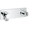 GROHE Grohtherm F afbouwdeel wandaansluitbocht met douchehouder verticaal of horizontaal chroom 0437910