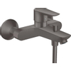 Hansgrohe Talis E badkraan met omstel met koppelingen brushed black chroom TWEEDEKANS OUT13553