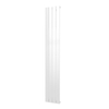 Plieger Cavallino Retto designradiator verticaal enkel middenaansluiting 1800x298mm 614W mat wit 7252960