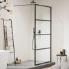 Sealskin Soho inloopdouche 120x210cm met helder glas mat zwart profiel en helder glas SW491951