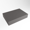 Mondiaz TOP 23 Topblad - 40x23.5x12cm - geschikt voor afdekplaat - Solid surface - Dark Grey SW1025332
