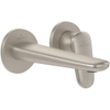 Villeroy & Boch Antao 2-gats eengreeps wandmengkraan - zonder Push-Open afvoergarnituur - Matt Brushed Nickel (RVS) SW974179