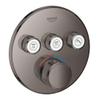 GROHE Grohtherm SmartControl inbouwkraan thermostatisch met omstel voor 3 functies rond hard graphite SW354633