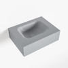 Mondiaz LEX Fontein - 40x30x12cm - wasbak midden - zonder kraangaten - solid surface - Plata SW1026059