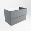 Mondiaz VICA wastafelonderkast - 80x45x50cm - 2 lades - softclose - Plata SW1016509