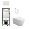 Villeroy & Boch Subway 2.0 DirectFlush CeramicPlus toiletset slimseat zitting met Geberit reservoir en bedieningsplaat met rechthoekige knoppen wit SW791651