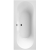 Villeroy & Boch Oberon 2.0 kunststof duobad quaryl rechthoekig 180x80x47cm incl. poten en afvoer-/overloopcombinatie mat wit SW454171