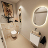 MONDIAZ TURE-DLUX 40cm toiletmeubel Talc. EDEN wastafel Frappe positie links. Zonder kraangat. SW1102585