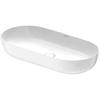 Duravit Luv opzetwastafel 80x40cm zonder kraangat geslepen wit SW527111