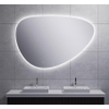 Wiesbaden Uovo Spiegel asymetrisch 140cm met spiegelverwarming met LED verlichting rondom dimbaar SW484787