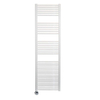 Sanicare Elektrische Design Radiator - 172 x 45 cm - 920 Watt - thermostaat zwart linksonder - wit SW890912