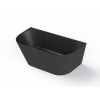 Arcqua Pinto half vrijstaand ligbad 180x80 mat zwart SW643377